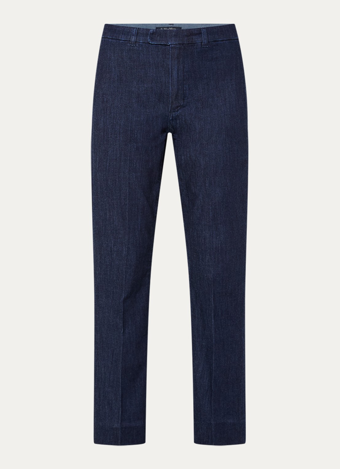 Max Mara Mid waist slim fit jeans met donkere wassing - voorkant 2 indigo