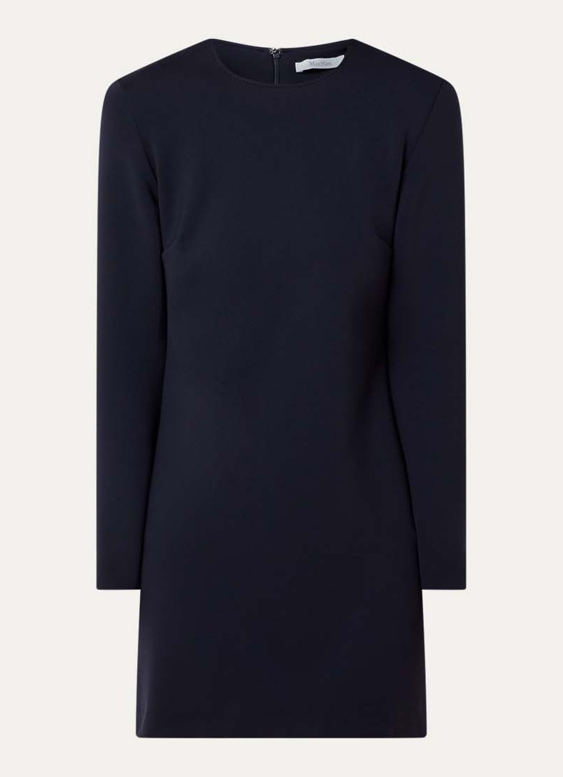 Max Mara Mini jurk met stretch - voorkant 3 donkerblauw