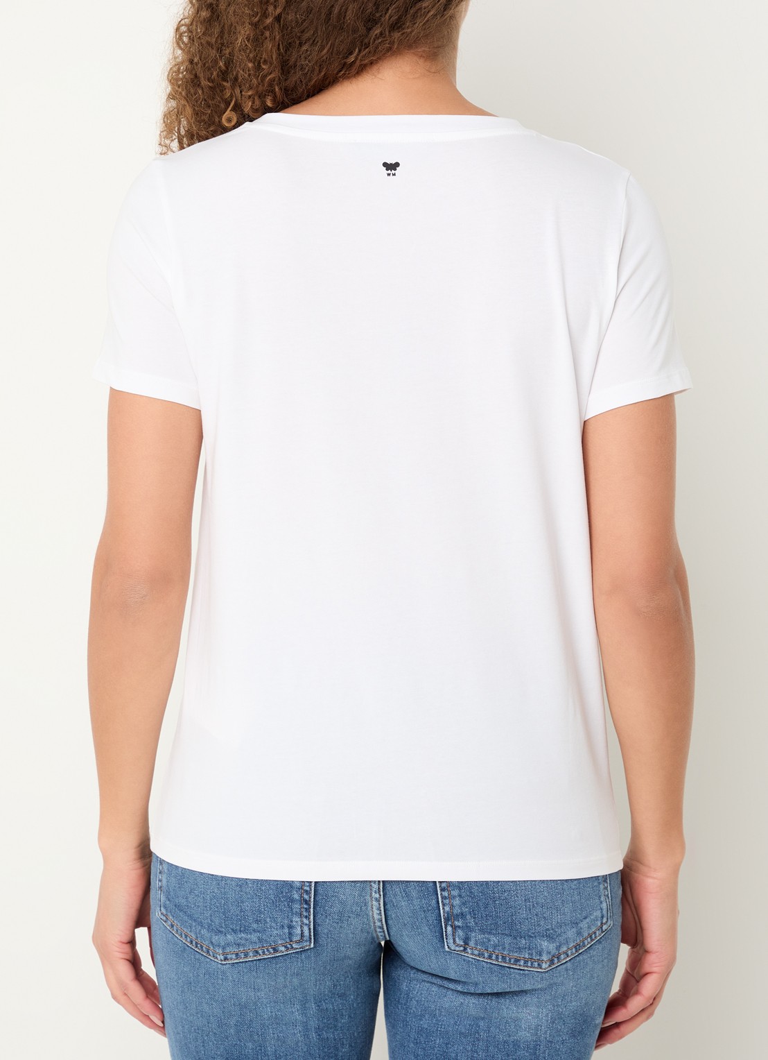 Max Mara Multib T-shirt met ronde hals - achterkant 2 wit
