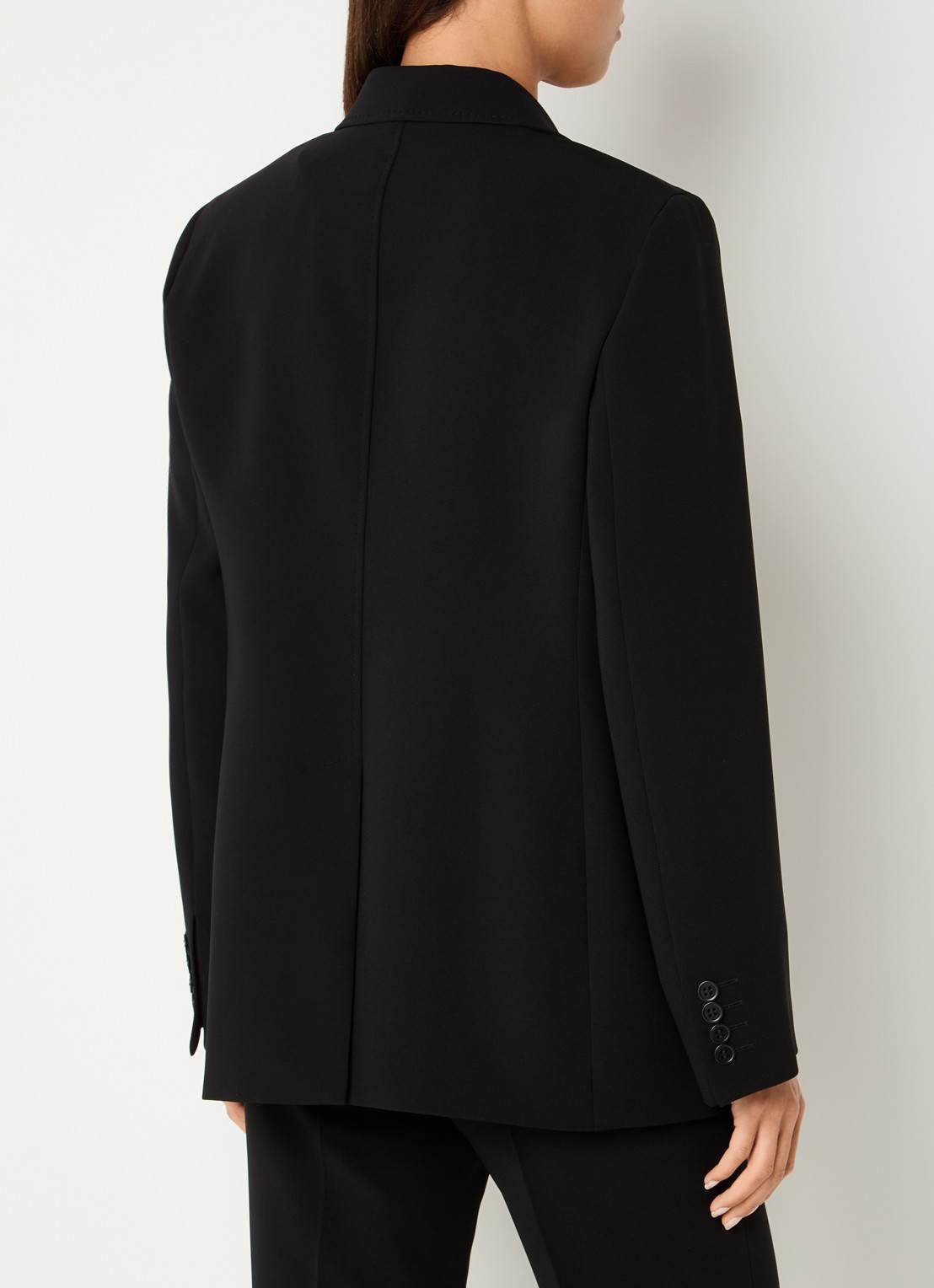 Max Mara Oversized blazer met klepzakken - achterkant zwart