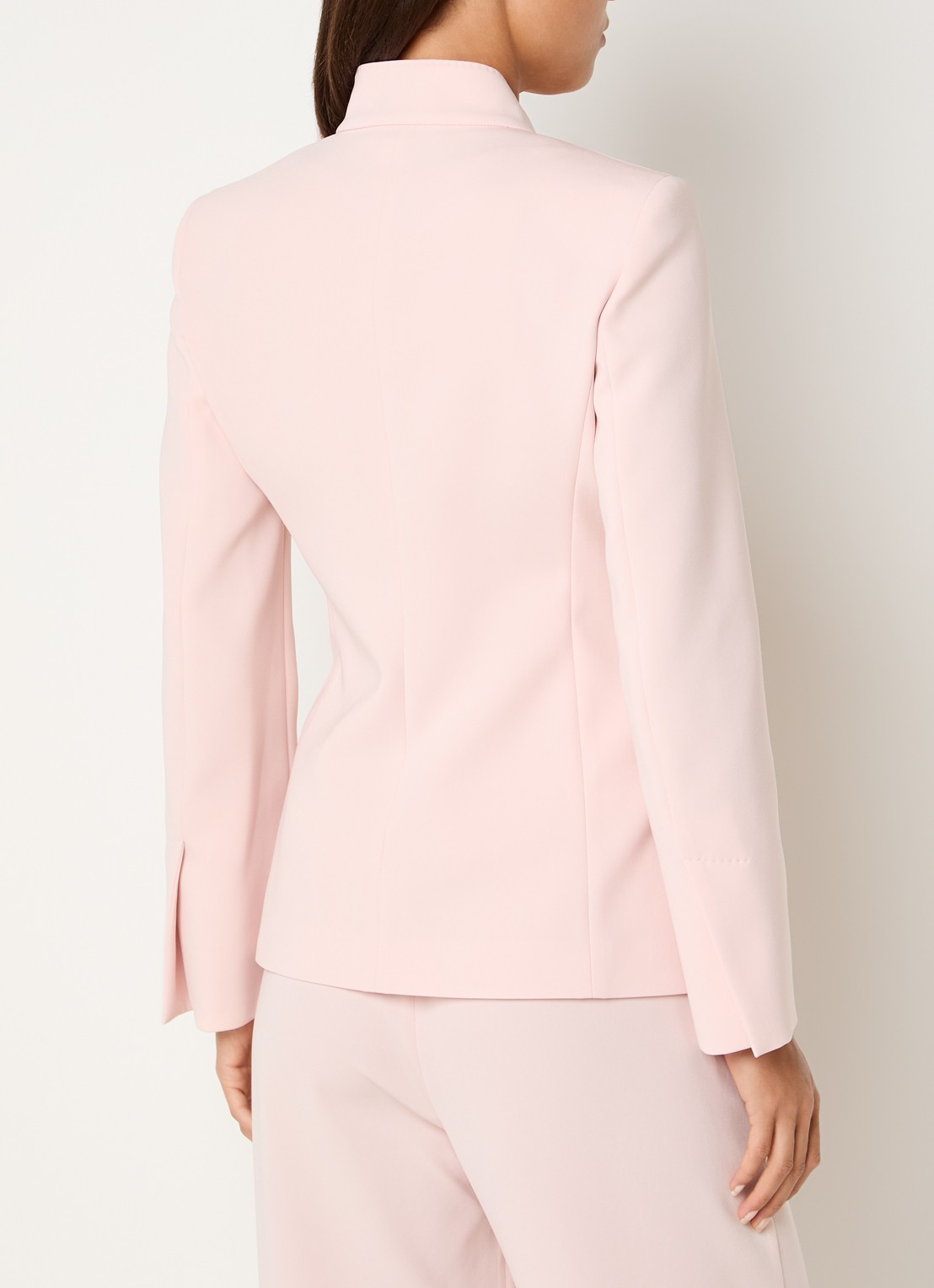 Max Mara Palo blazer met gestrikt detail - achterkant lichtroze