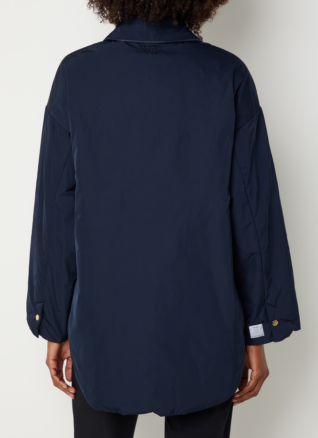 Max Mara Parka met steekzakken - achterkant 4 donkerblauw