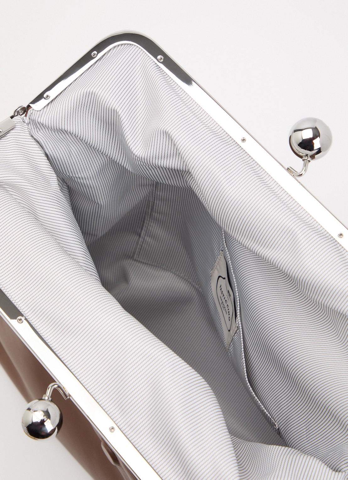 Max Mara Pasticcino schoudertas van schapenleer met afneembare schouderriem - detail 2 bruin
