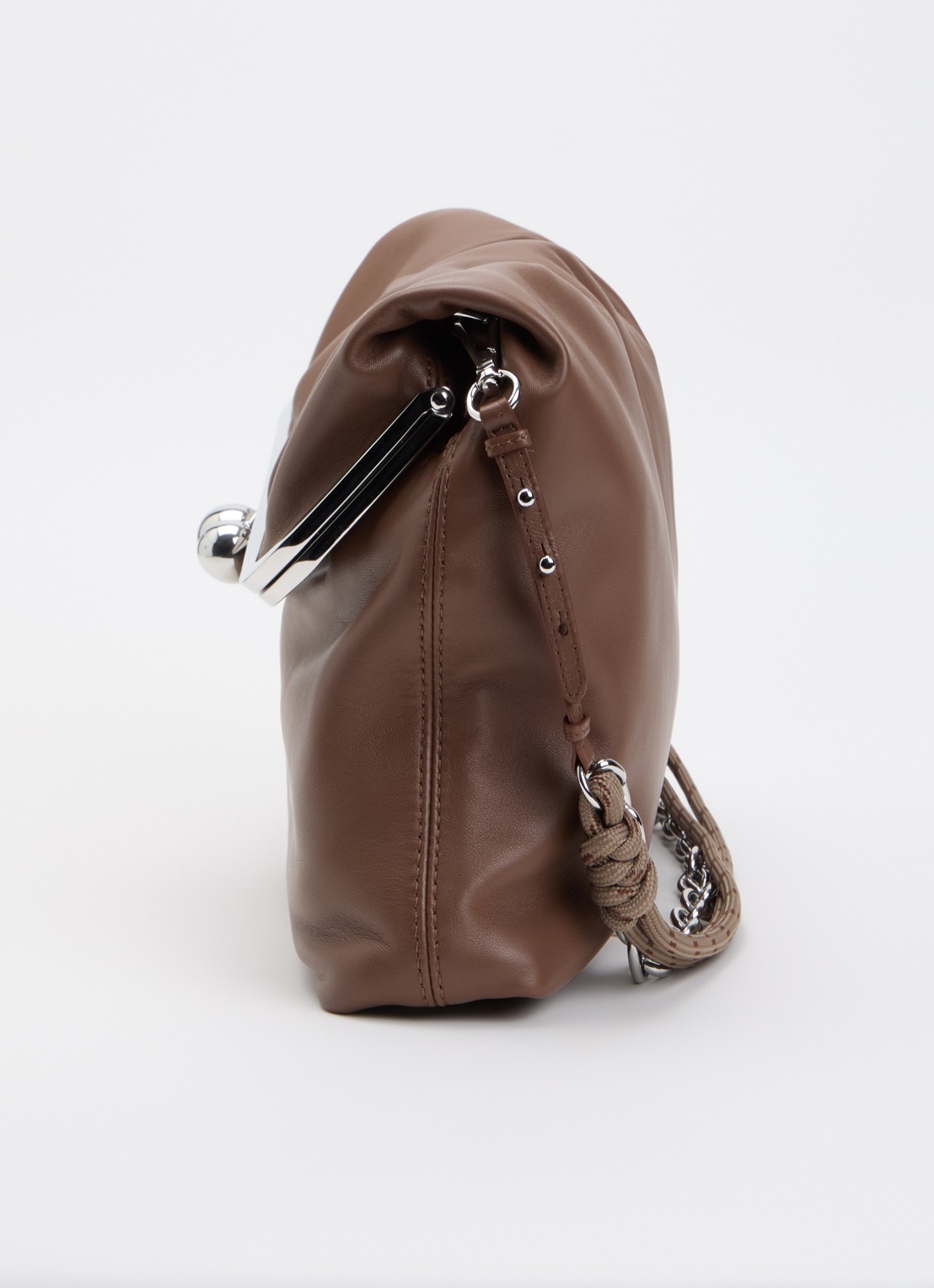 Max Mara Pasticcino schoudertas van schapenleer met afneembare schouderriem - detail 3 bruin