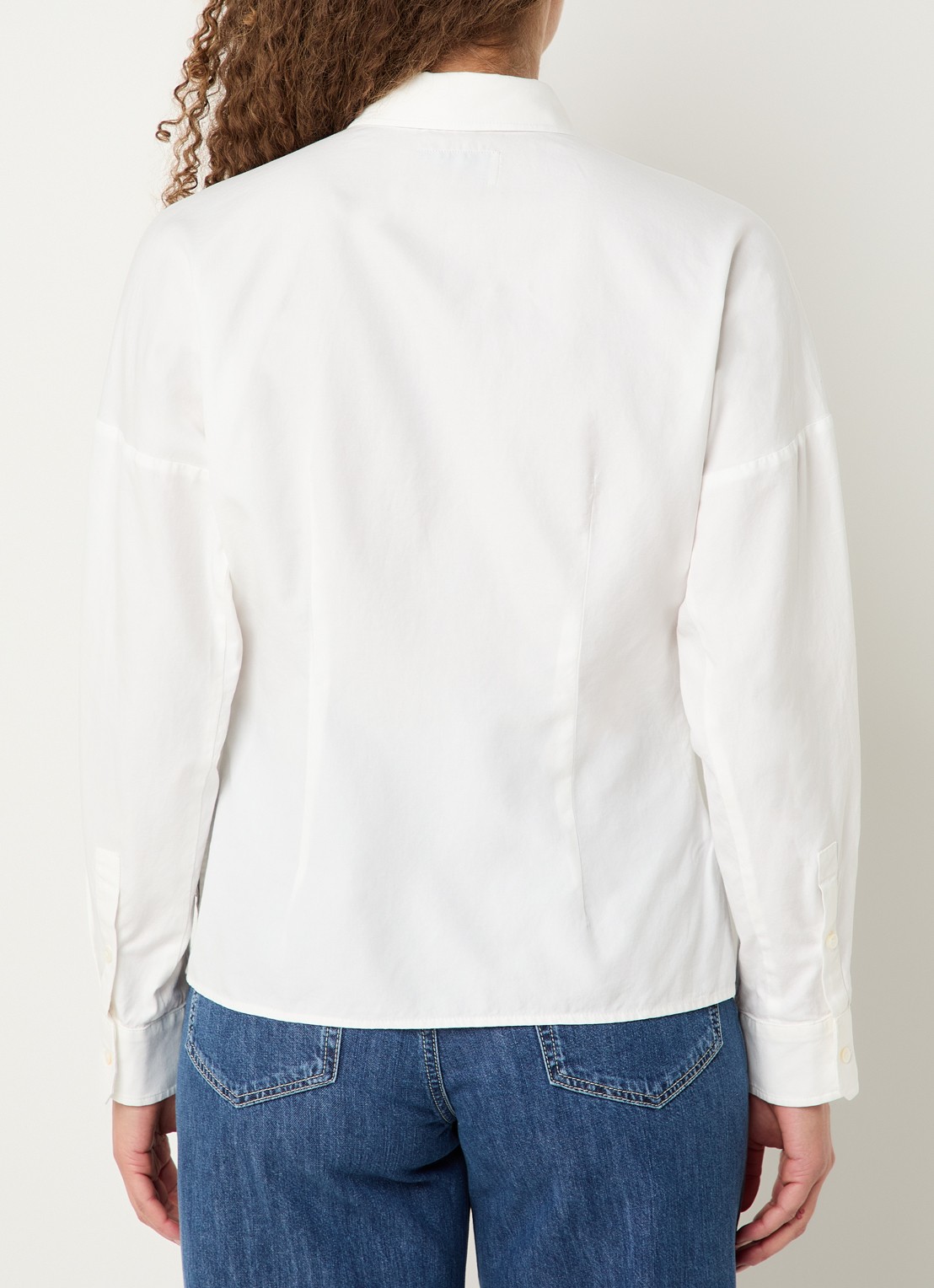 Max Mara Pesi blouse met borstzakken - achterkant 4 wit