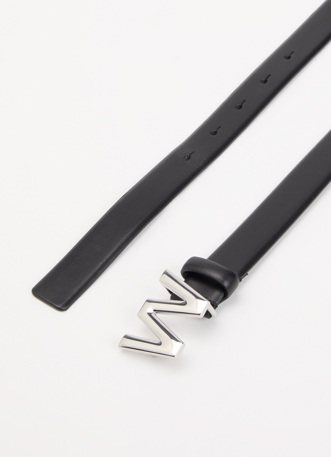 Max Mara Riem van leer - detail 2 zwart