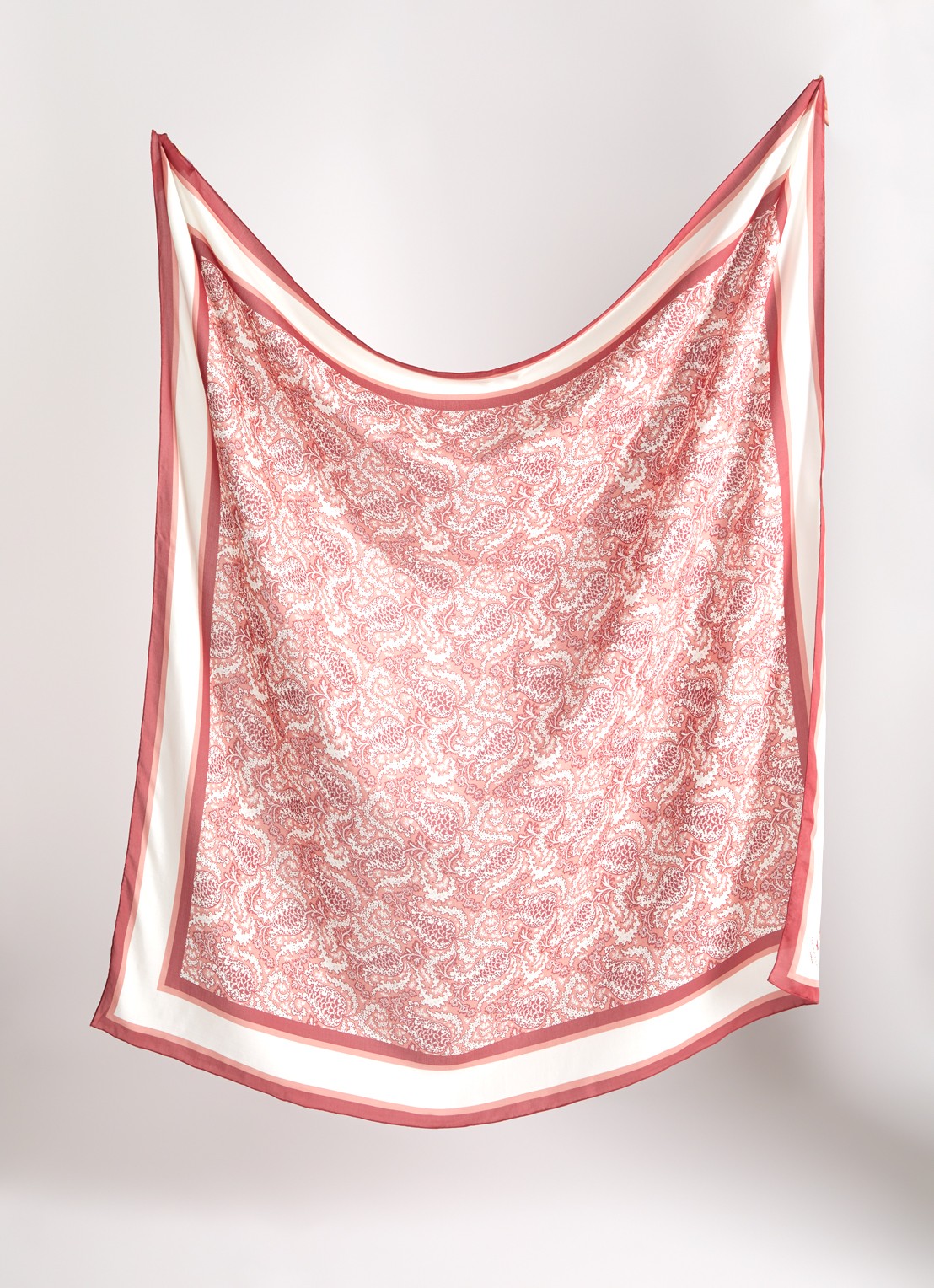 Max Mara Sarong met print - detail 2 oudroze