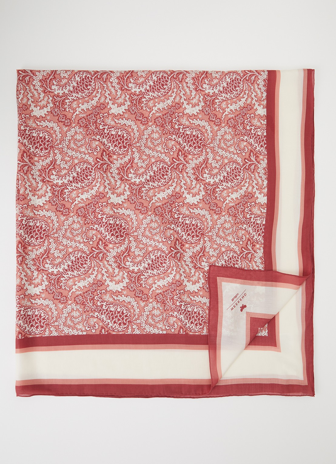 Max Mara Sarong met print - voorkant oudroze