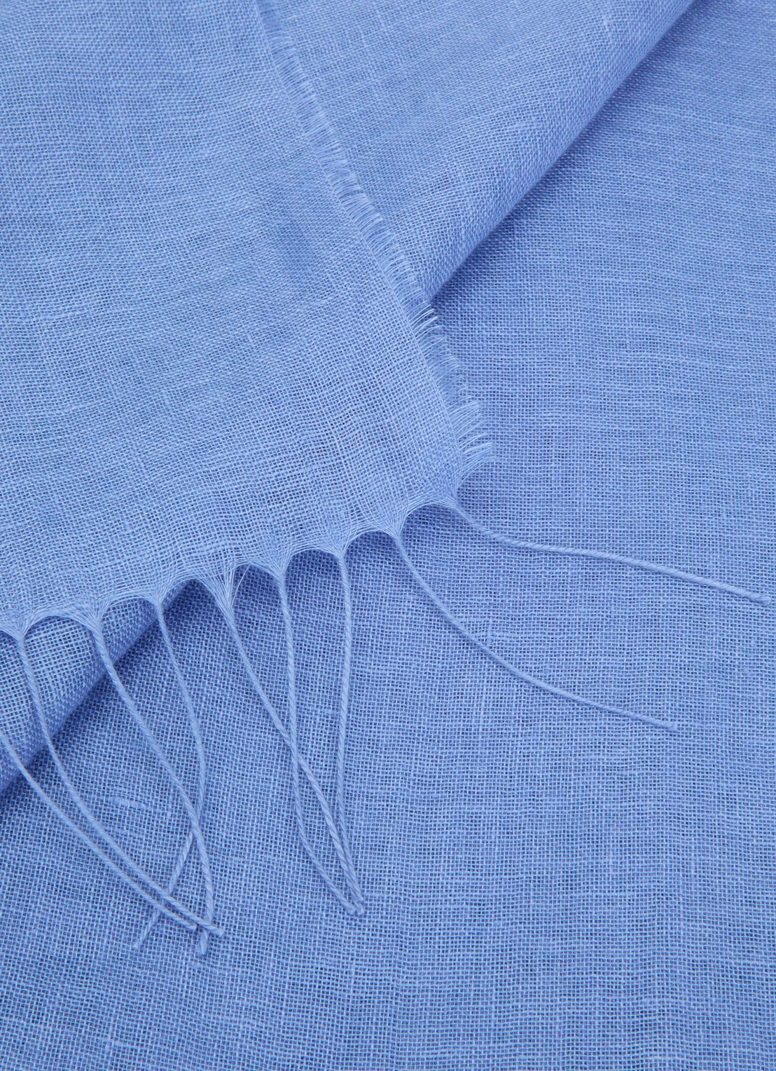 Max Mara Sjaal 189 x 70 cm - detail 3 blauw