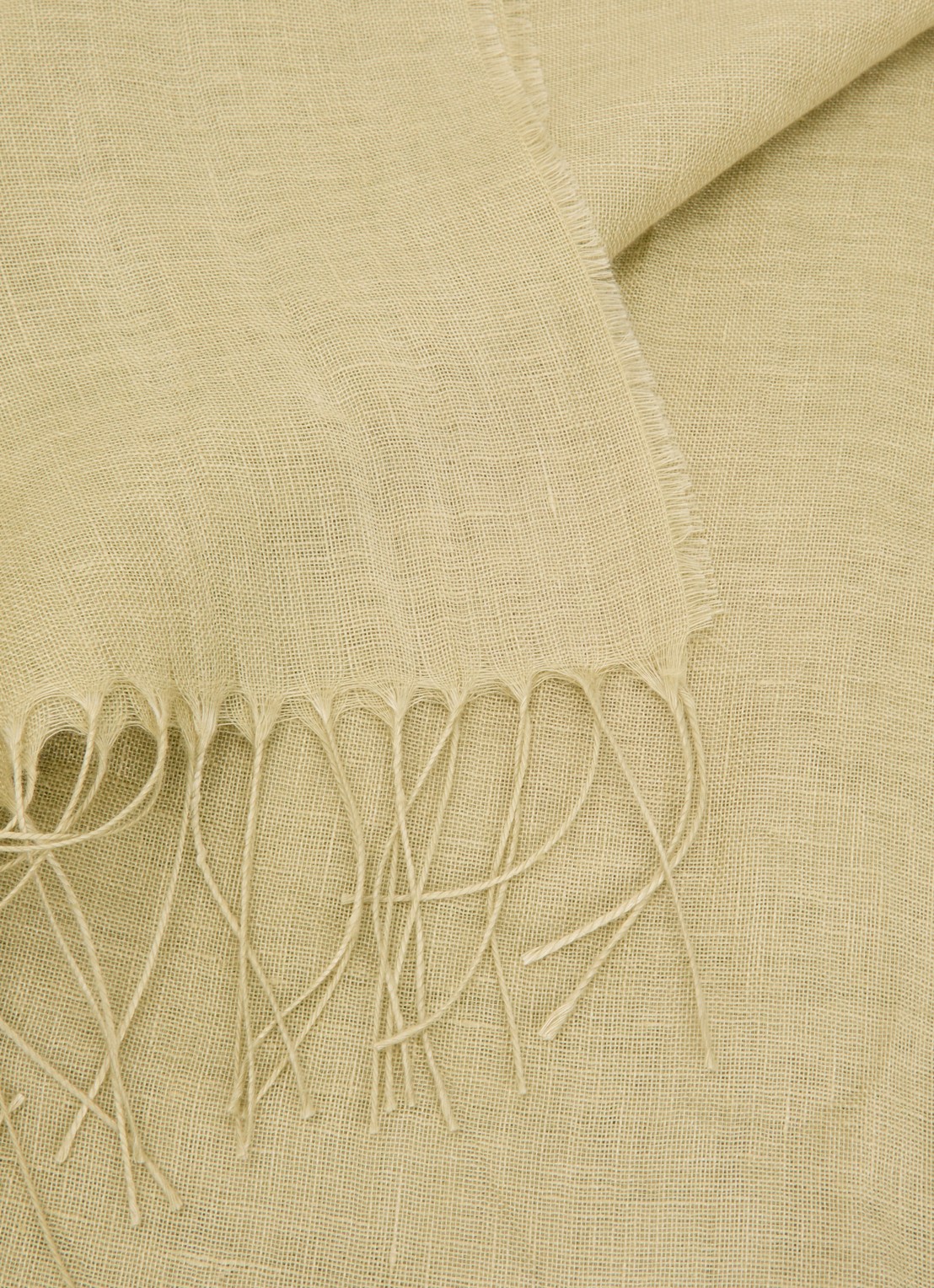 Max Mara Sjaal 189 x 70 cm - detail 3 mosgroen