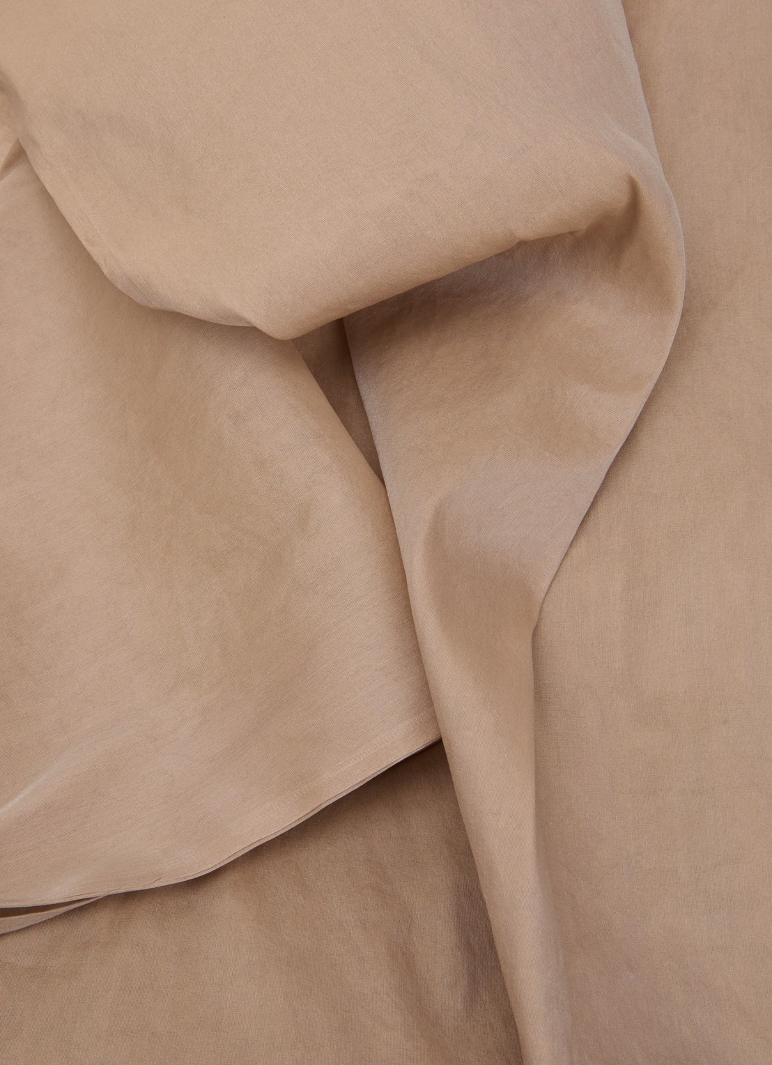 Max Mara Sjaal in zijdeblend 210 x 50 cm  - detail 2 zand