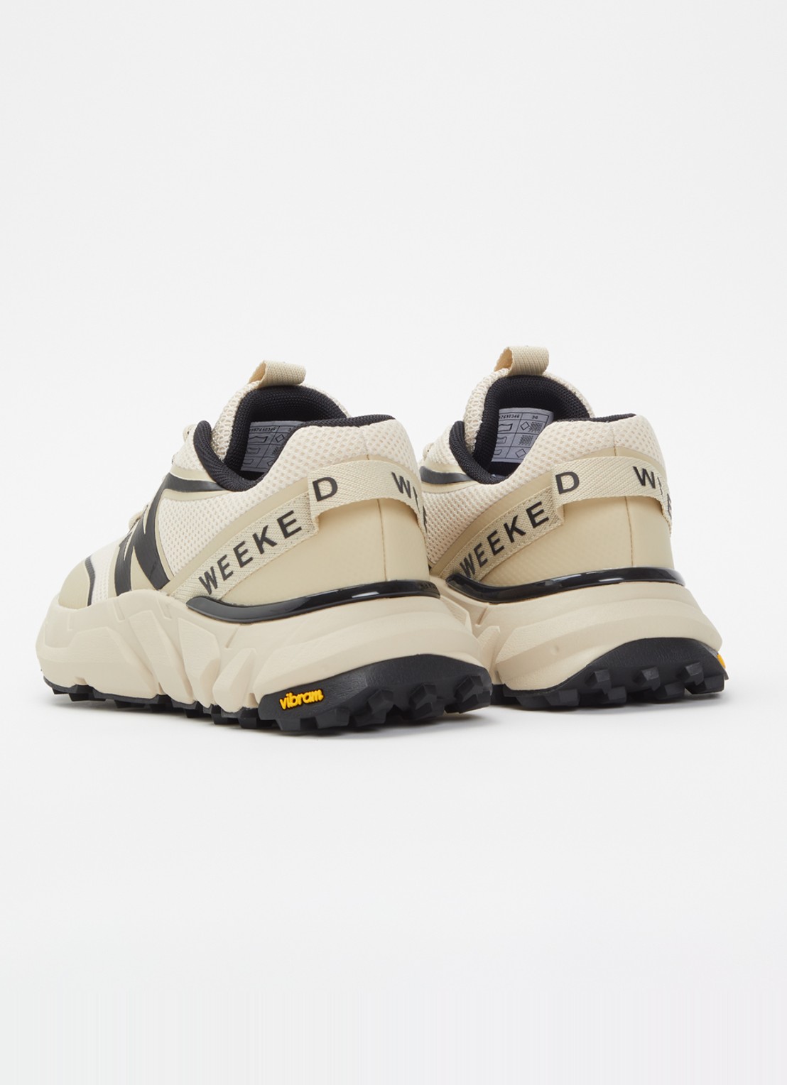 Max Mara Sneaker van mesh met logo - achterkant 5 beige