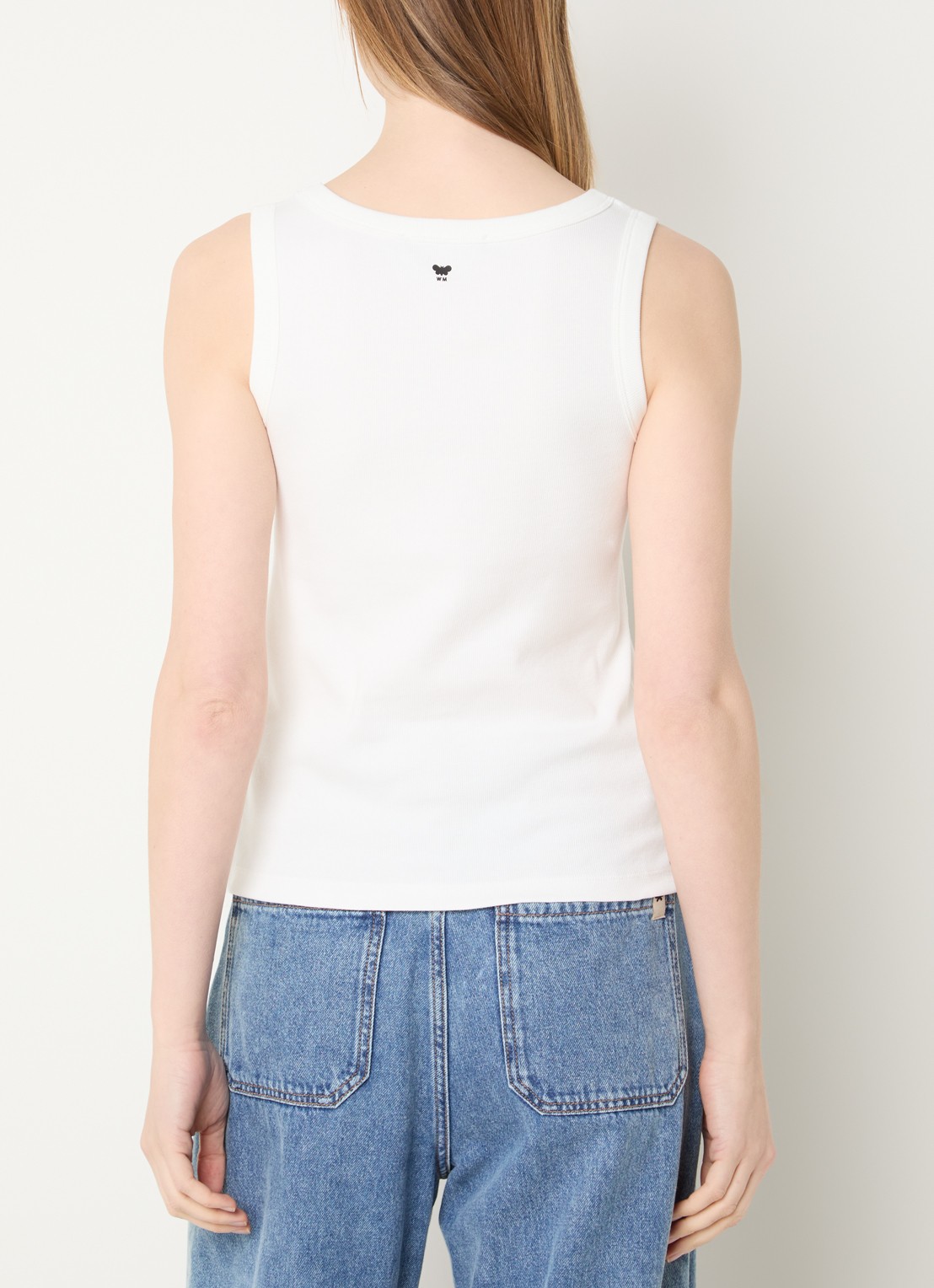 Max Mara Tank top met stretch - achterkant 4 wit