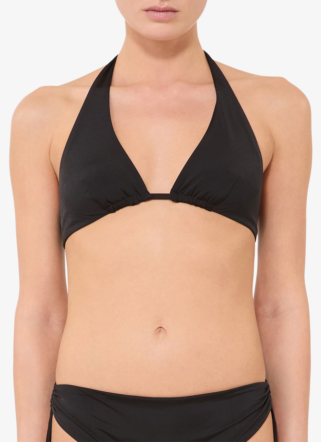 Max Mara Triangel bikinitop - detail zwart