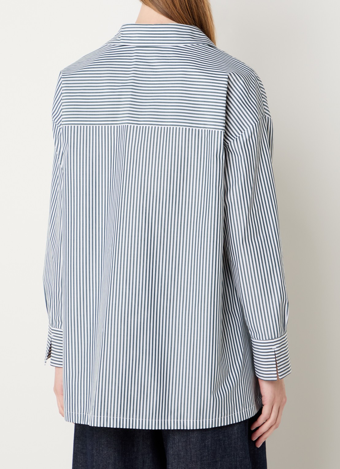 Max Mara Tuniek met streepprint - achterkant 3 groen