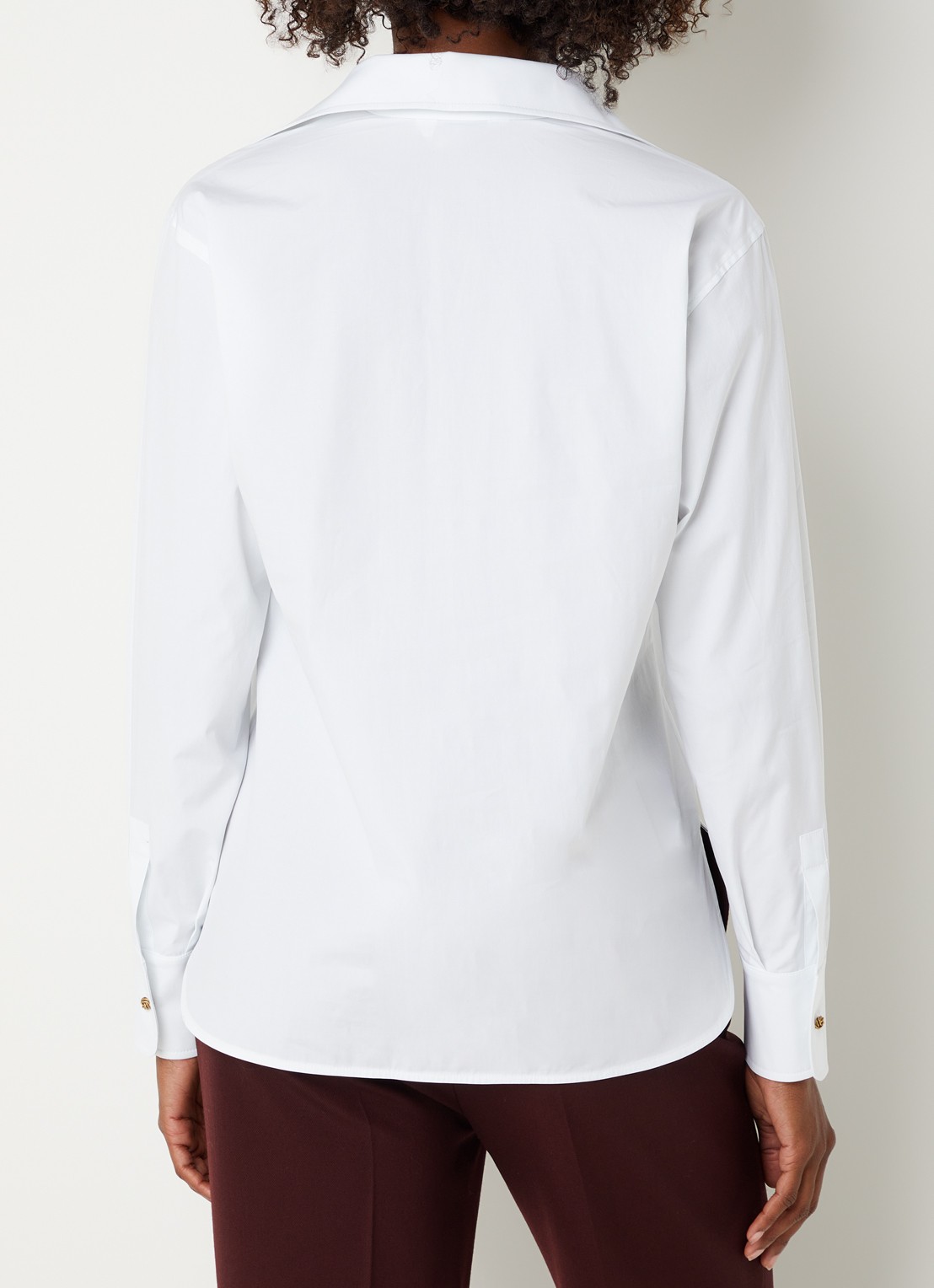 Max Mara Tuniek met V-hals - achterkant wit