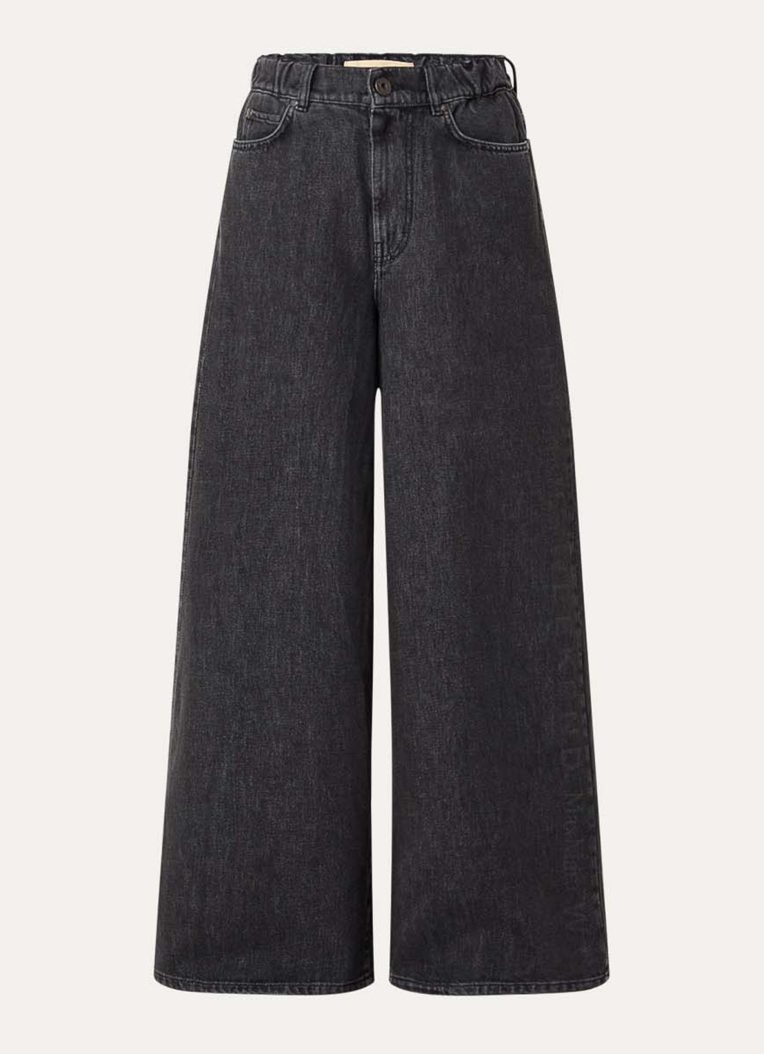Max Mara Vortice high waist wide leg jeans met gekleurde wassing - voorkant 4 antraciet