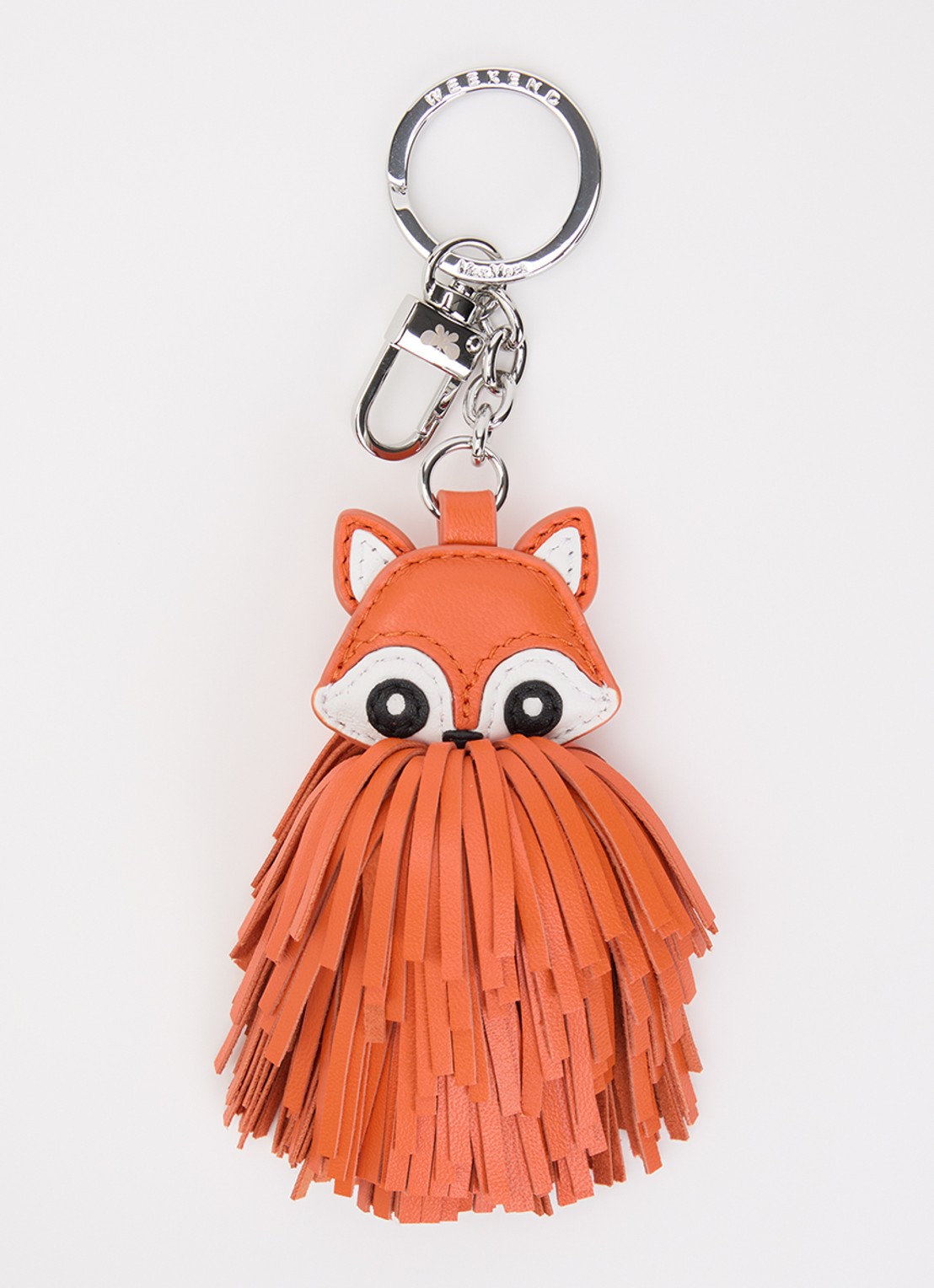 Max Mara Wkagigante tasbedel van schapenleer - voorkant orange