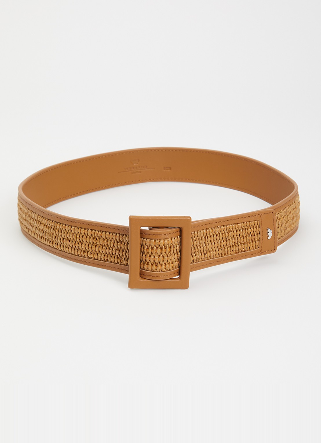 MaxMara Abocca riem met structuur - voorkant 2 camel