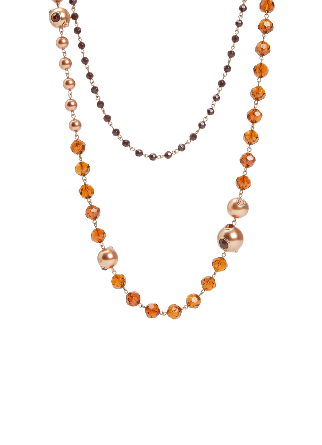 MaxMara Aderire kralenketting - voorkant goud
