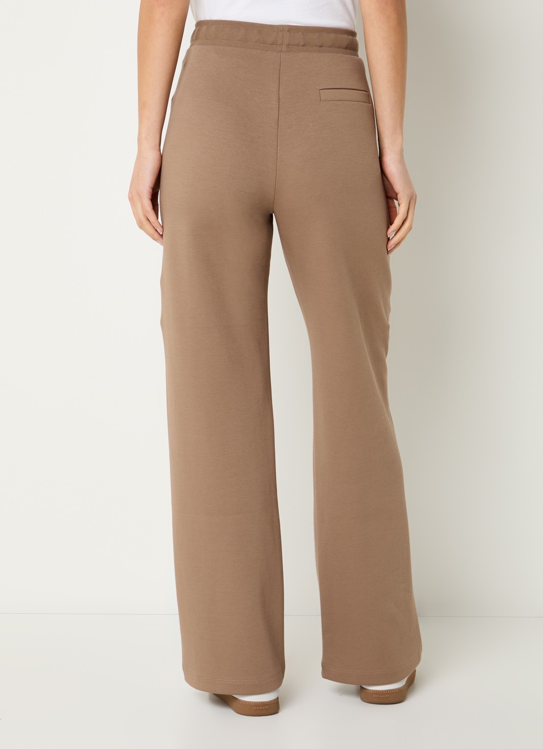 MaxMara Bali high waist straight fit broek met steekzakken - achterkant 3 camel