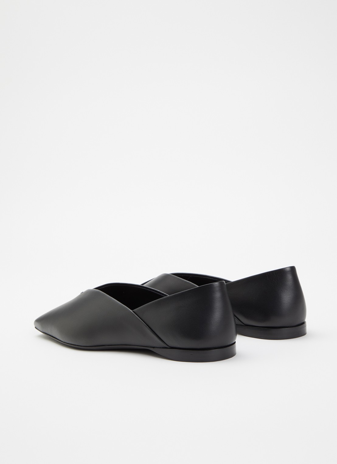 MaxMara Ballerina van lamsleer - achterkant zwart