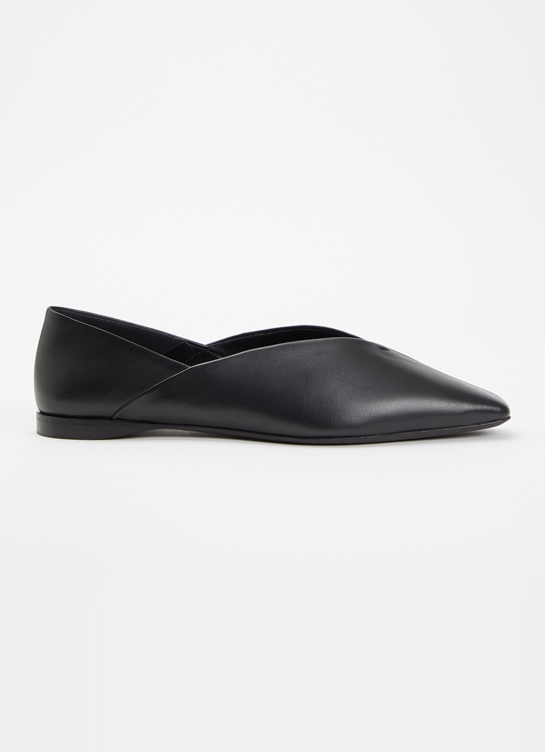 MaxMara Ballerina van lamsleer - voorkant 2 zwart