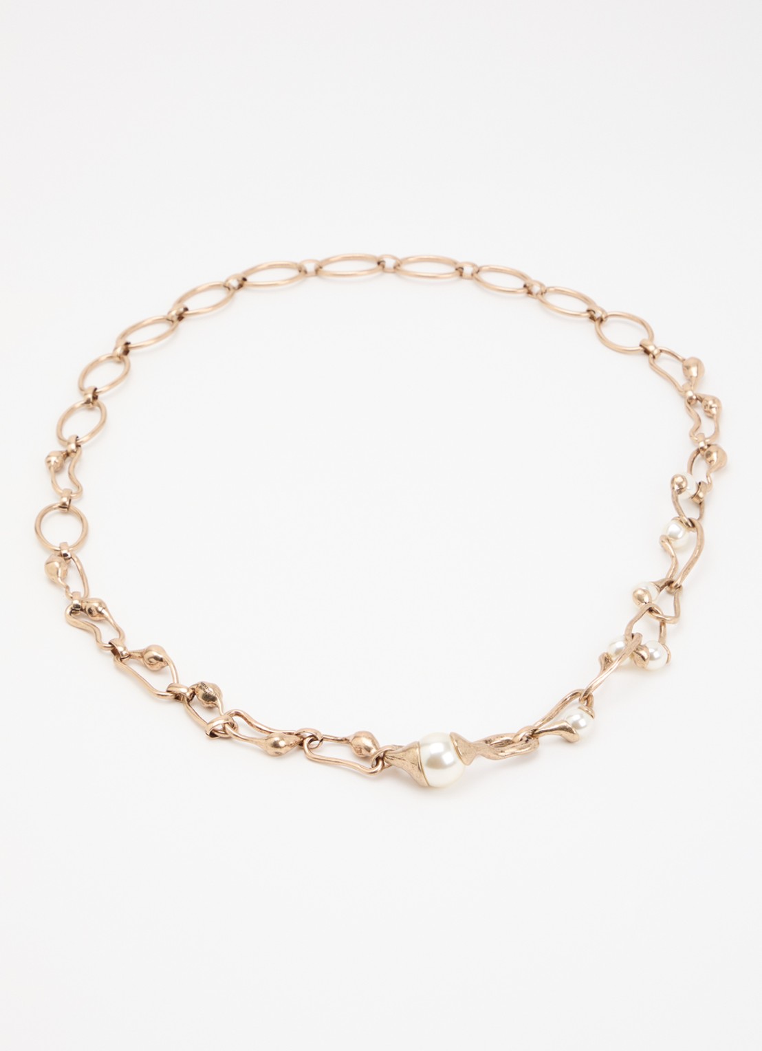 MaxMara Bronte ketting met imitatieparels - detail 2 goud