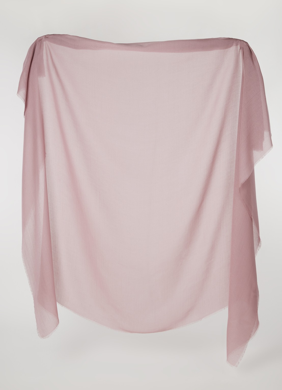 MaxMara Ema sjaal in uni 140 x 140 cm - voorkant 2 roze