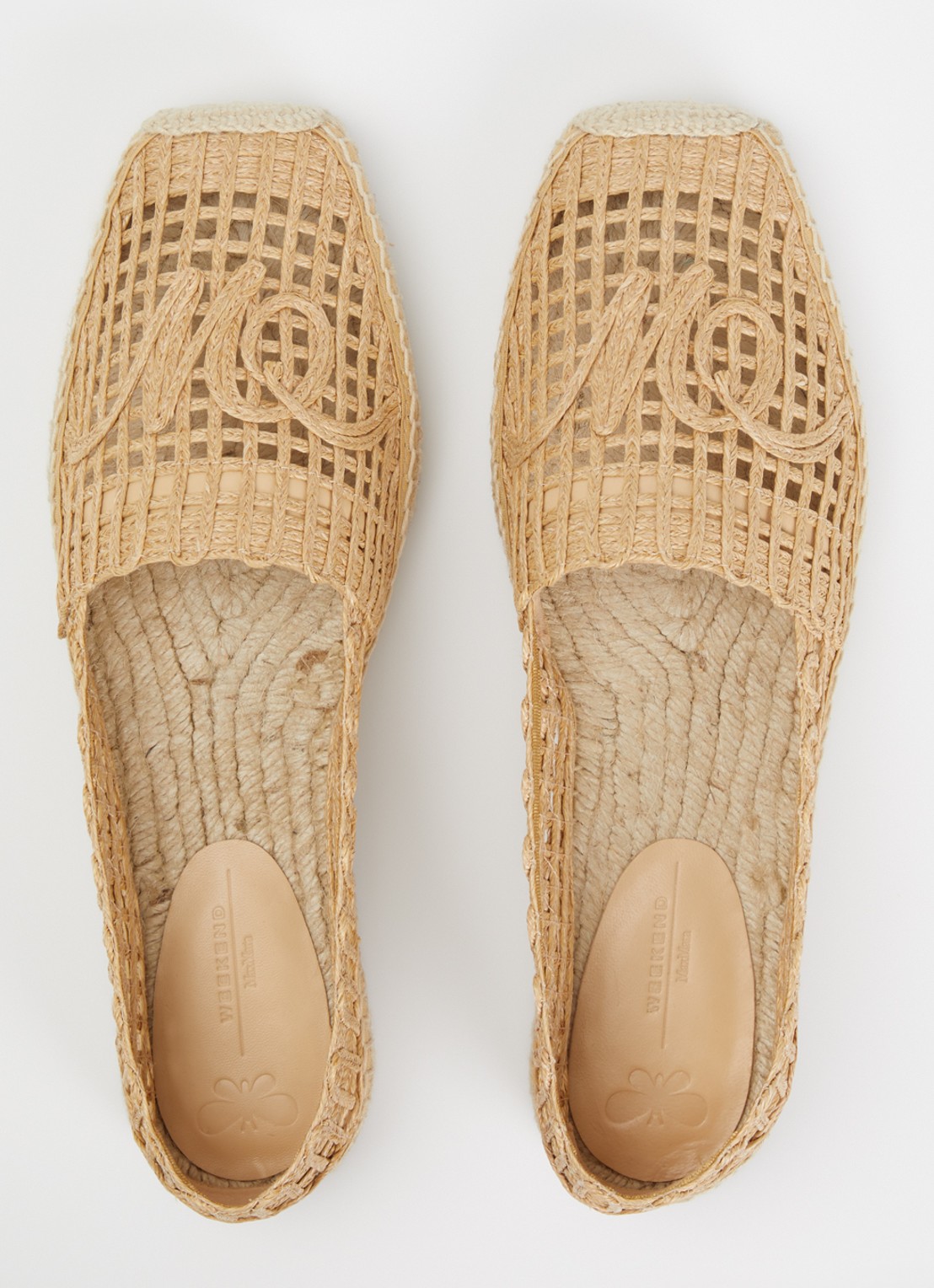 MaxMara Espadrille met opengewerkt dessin - detail 6 camel