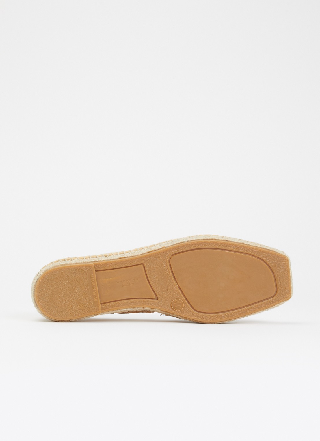 MaxMara Espadrille met opengewerkt dessin - detail 7 camel