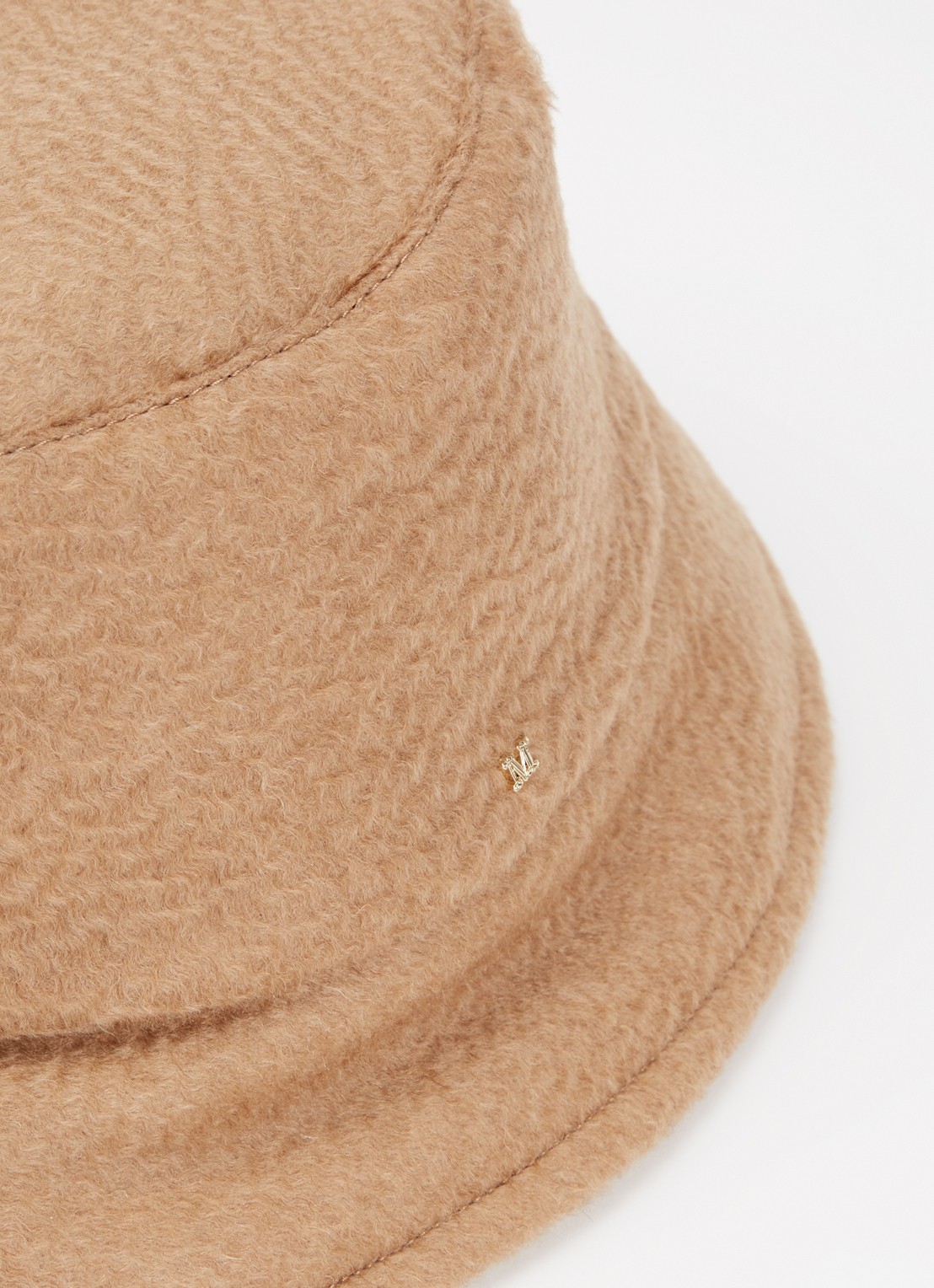 MaxMara Fiducia bucket hoed van kamelenwol - detail camel