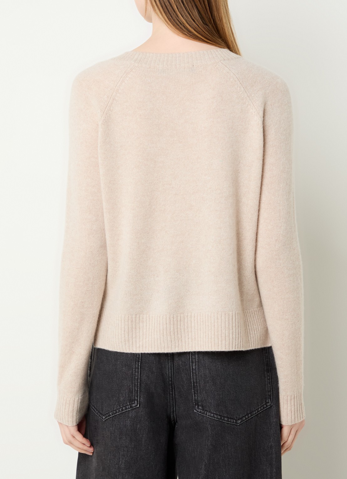 MaxMara Fijngebreide pullover van kasjmier - achterkant 4 beige