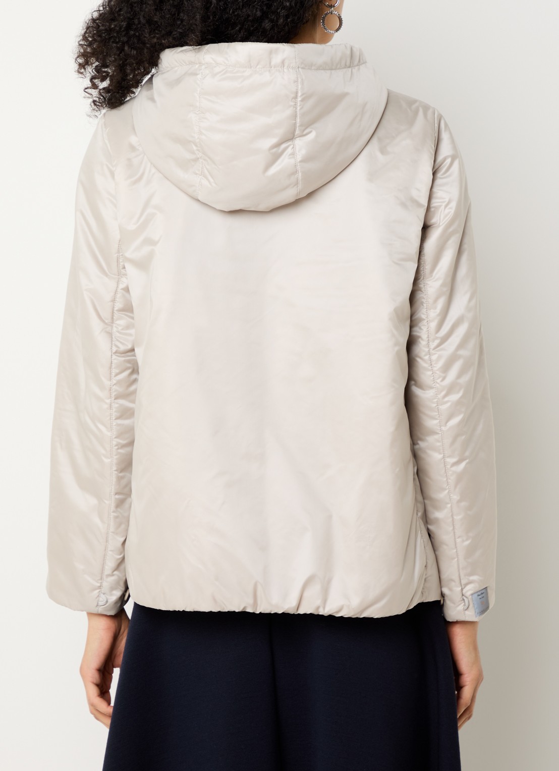 MaxMara Greenh jack met capuchon - achterkant 2 creme