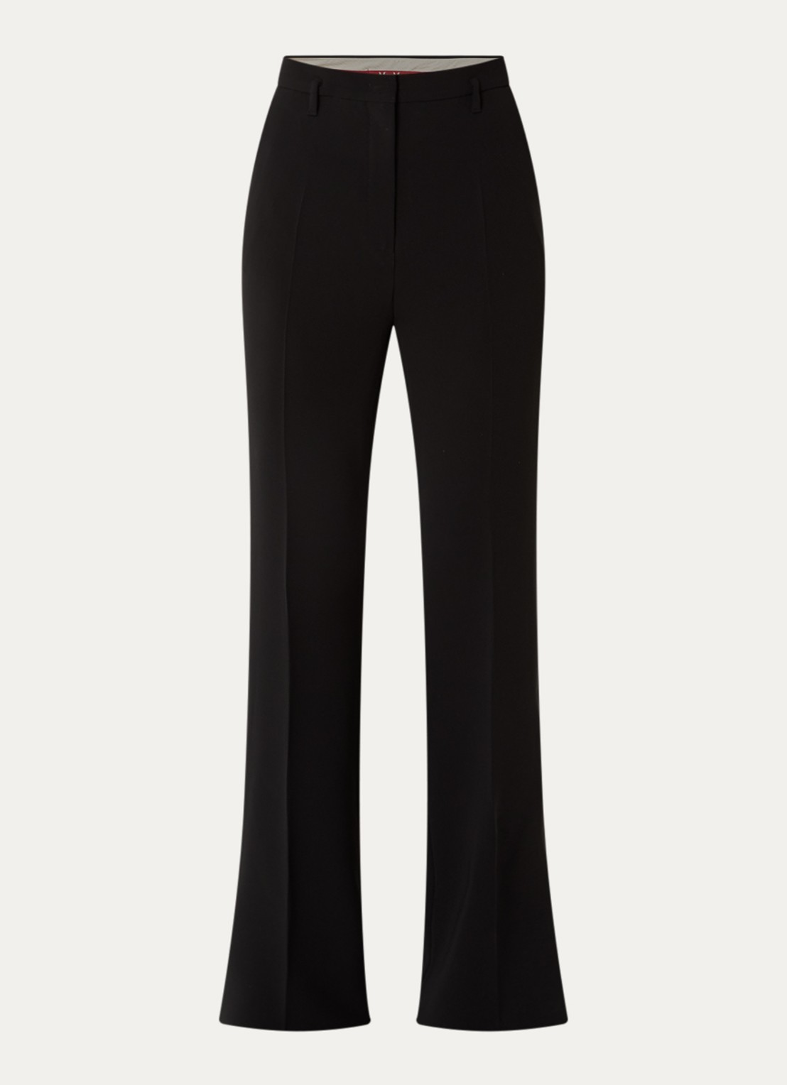 MaxMara High waist flared pantalon met steekzakken - voorkant zwart