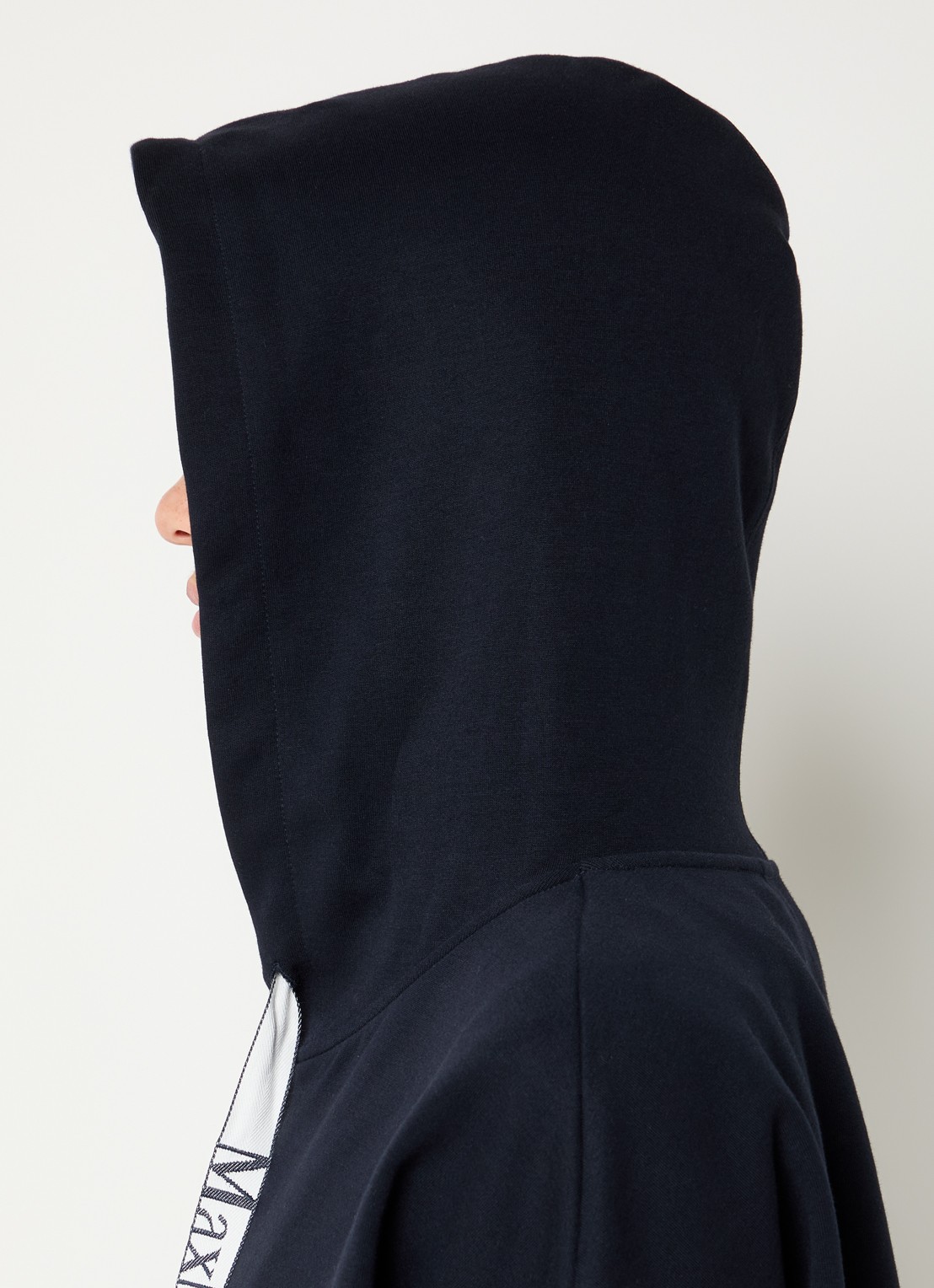 MaxMara Jour sweatvest met capuchon  - detail 3 donkerblauw