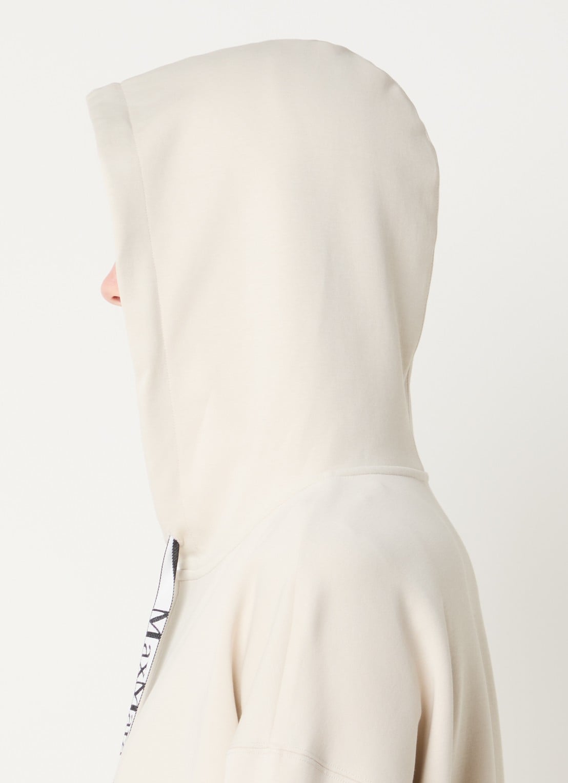 MaxMara Jour sweatvest met capuchon  - detail 5 vanillegeel
