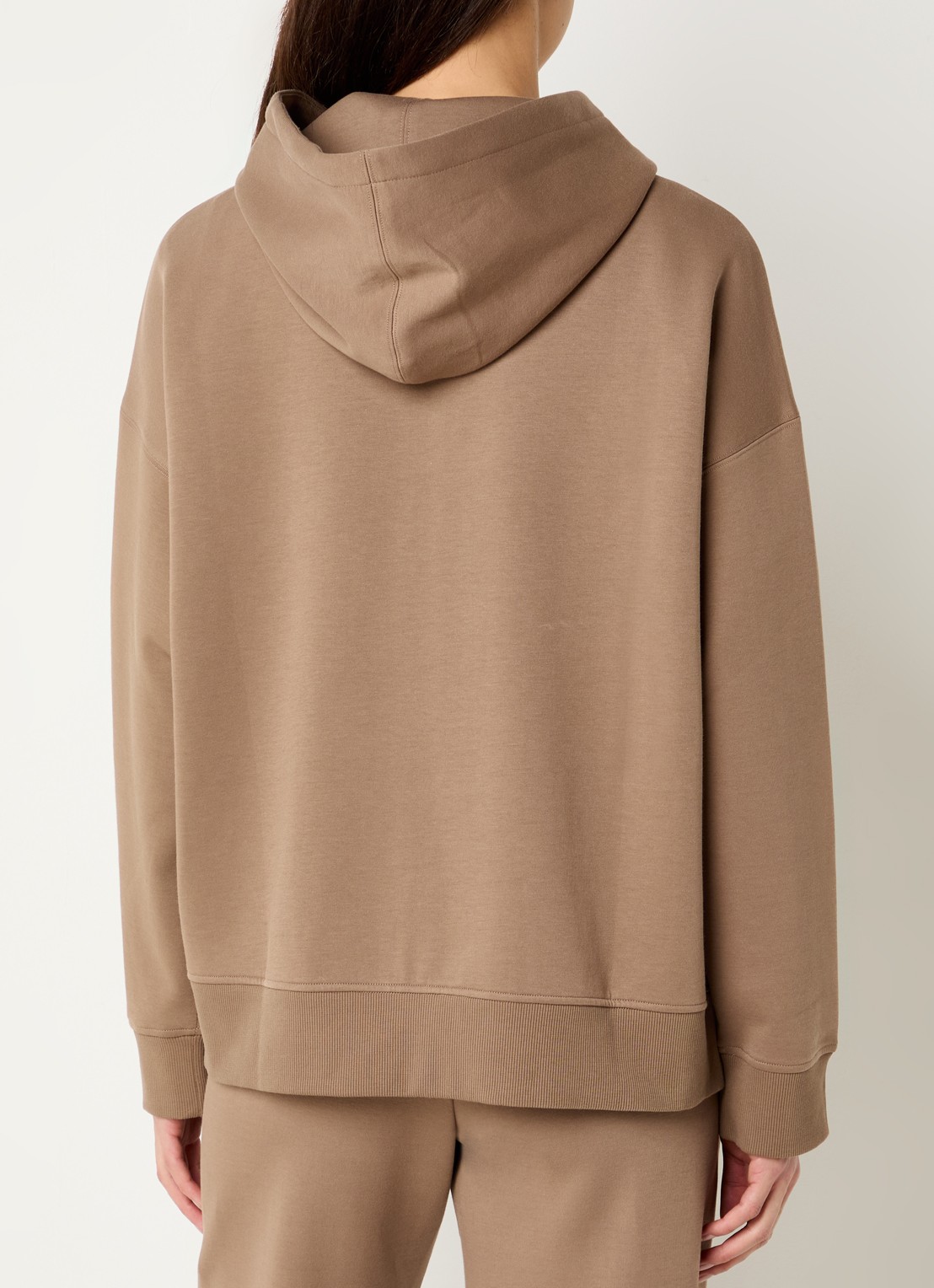 MaxMara Jour sweatvest met capuchon  - achterkant camel