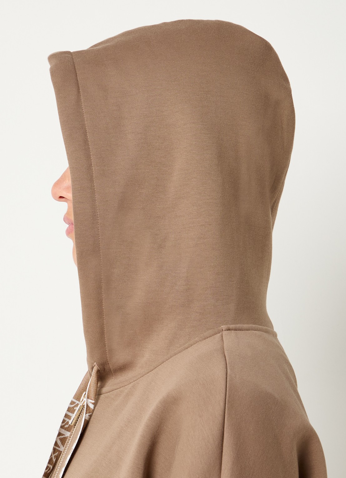 MaxMara Jour sweatvest met capuchon  - detail 5 camel