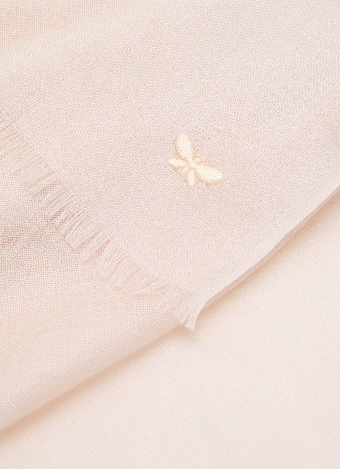 MaxMara Karauche sjaal in kasjmierblend 180 x 80 cm - detail 2 creme