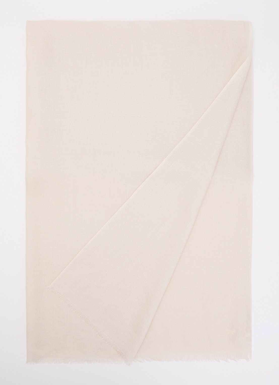 MaxMara Karauche sjaal in kasjmierblend 180 x 80 cm - voorkant 3 creme
