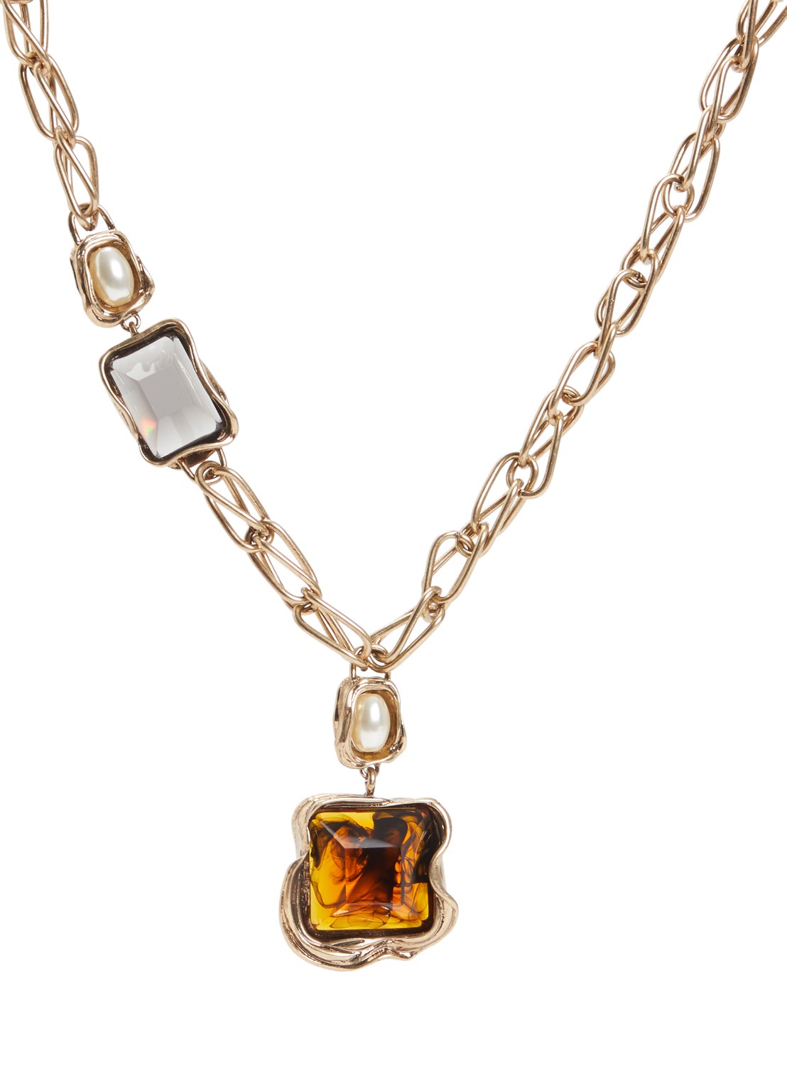 MaxMara Ketting met hanger - voorkant 3 goud