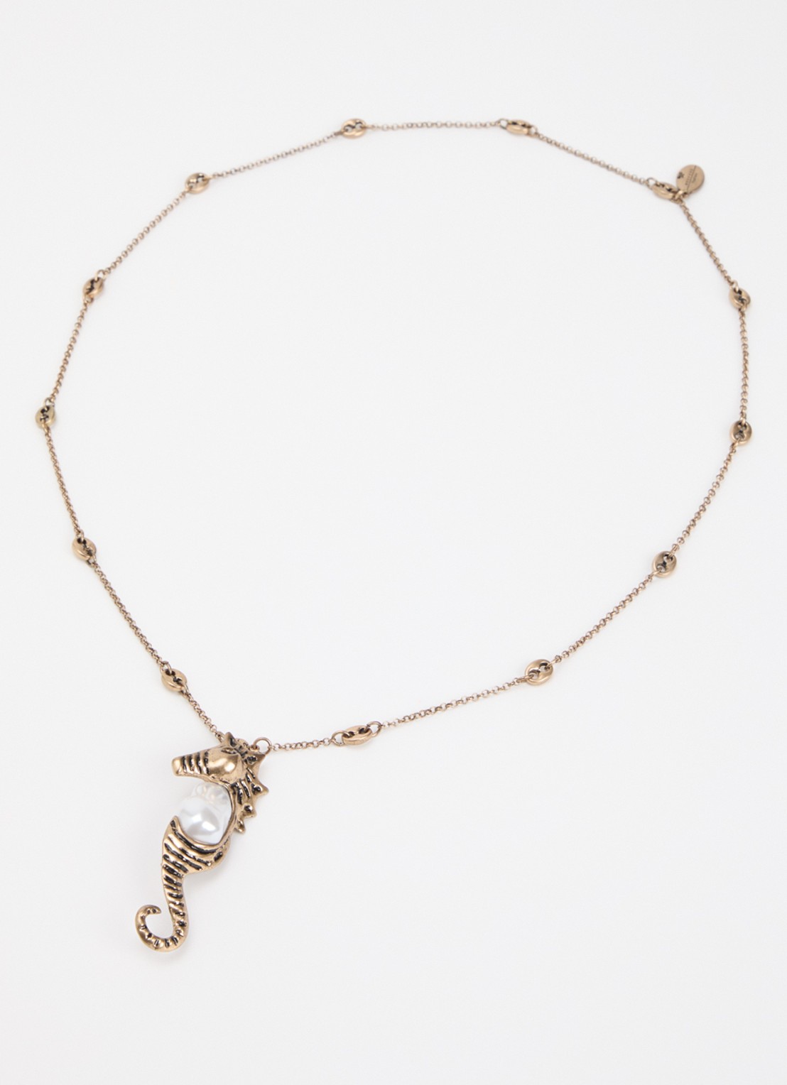 MaxMara Ketting met imitatieparel - detail 2 goud