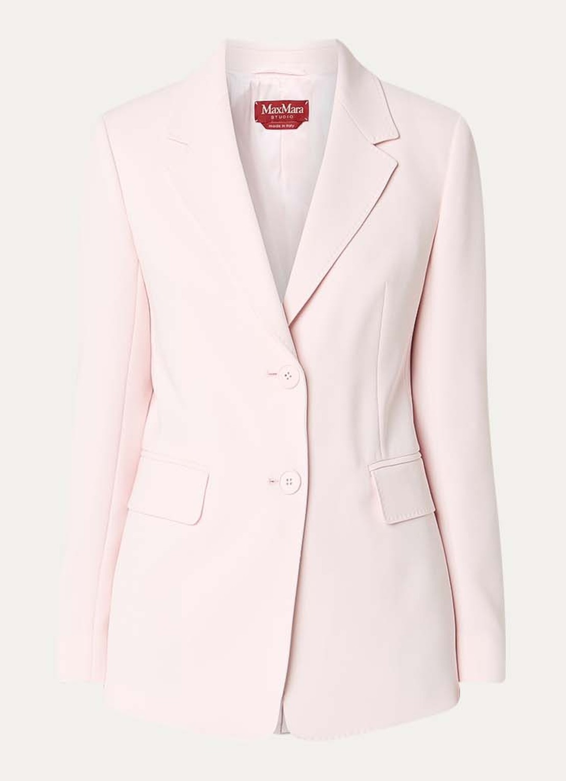 MaxMara Linz blazer met klepzakken - voorkant 2 lichtroze