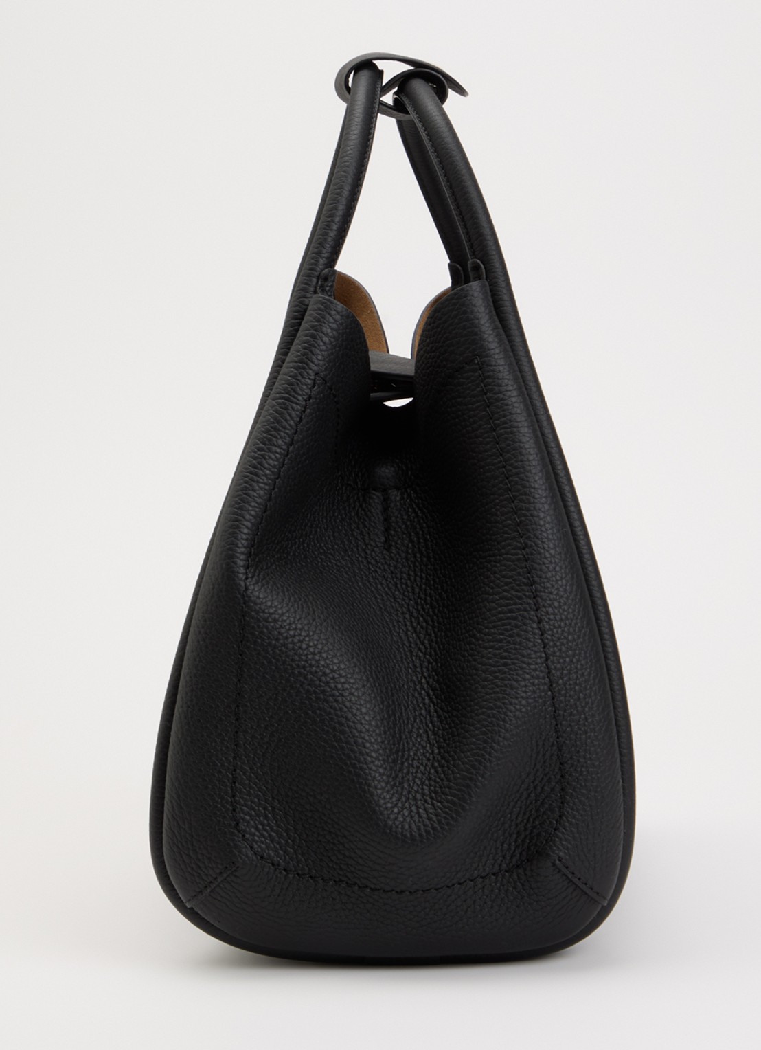 MaxMara Marins handtas van suède met details van kalfsleer  - detail 2 zwart