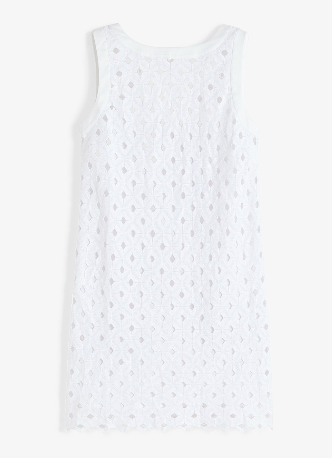 MaxMara Mini jurk met cut-out detail - voorkant 4 wit
