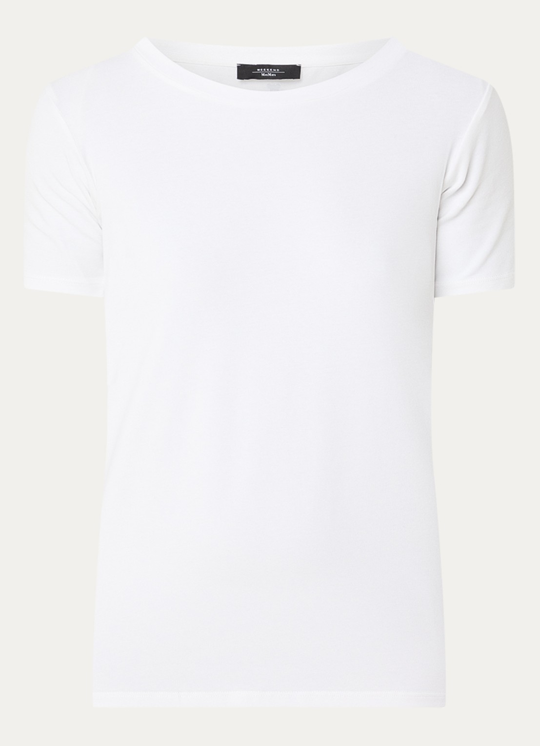 MaxMara Multib T-shirt met ronde hals - voorkant 3 wit