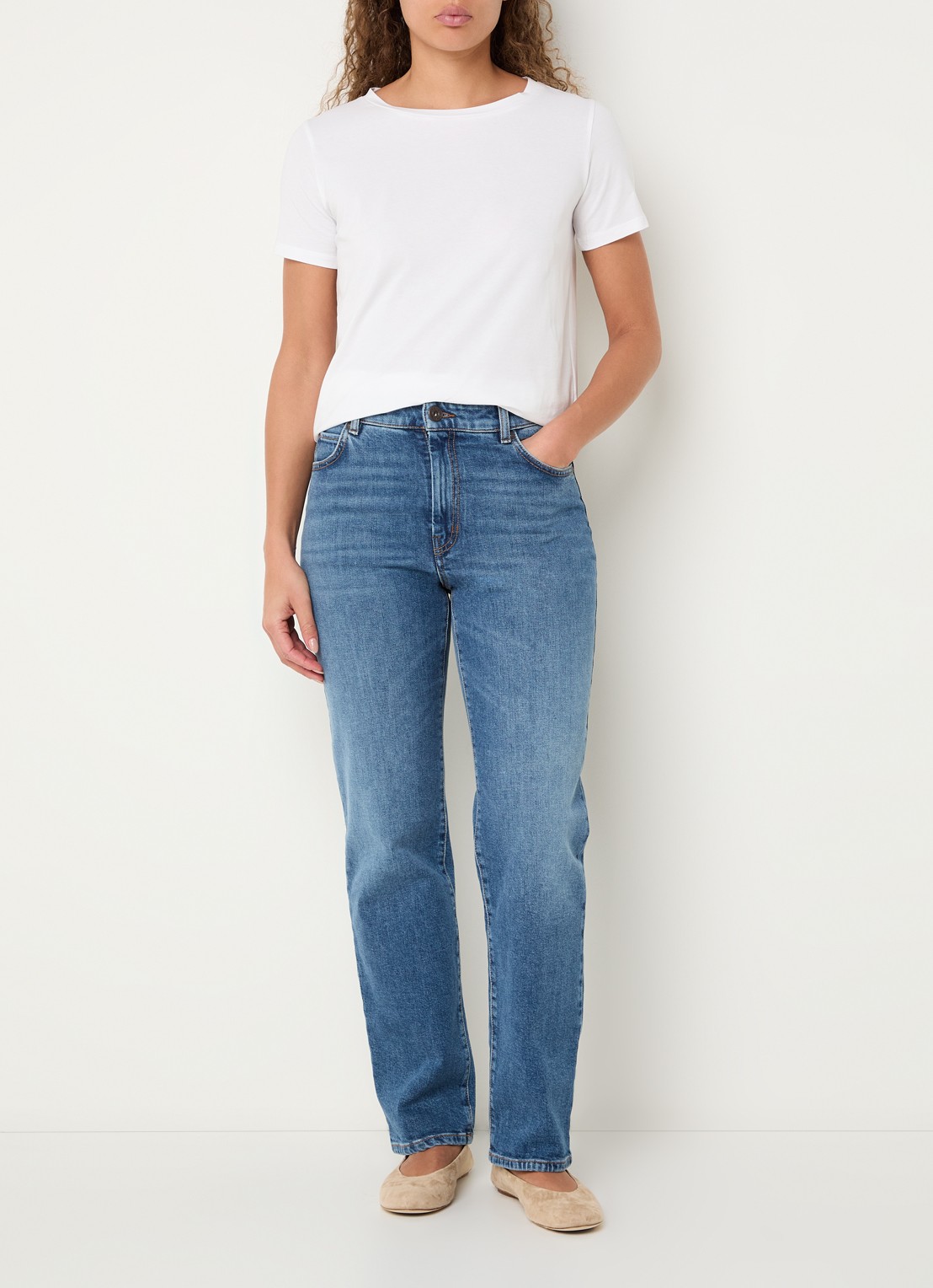 MaxMara Multib T-shirt met ronde hals - voorkant 4 wit