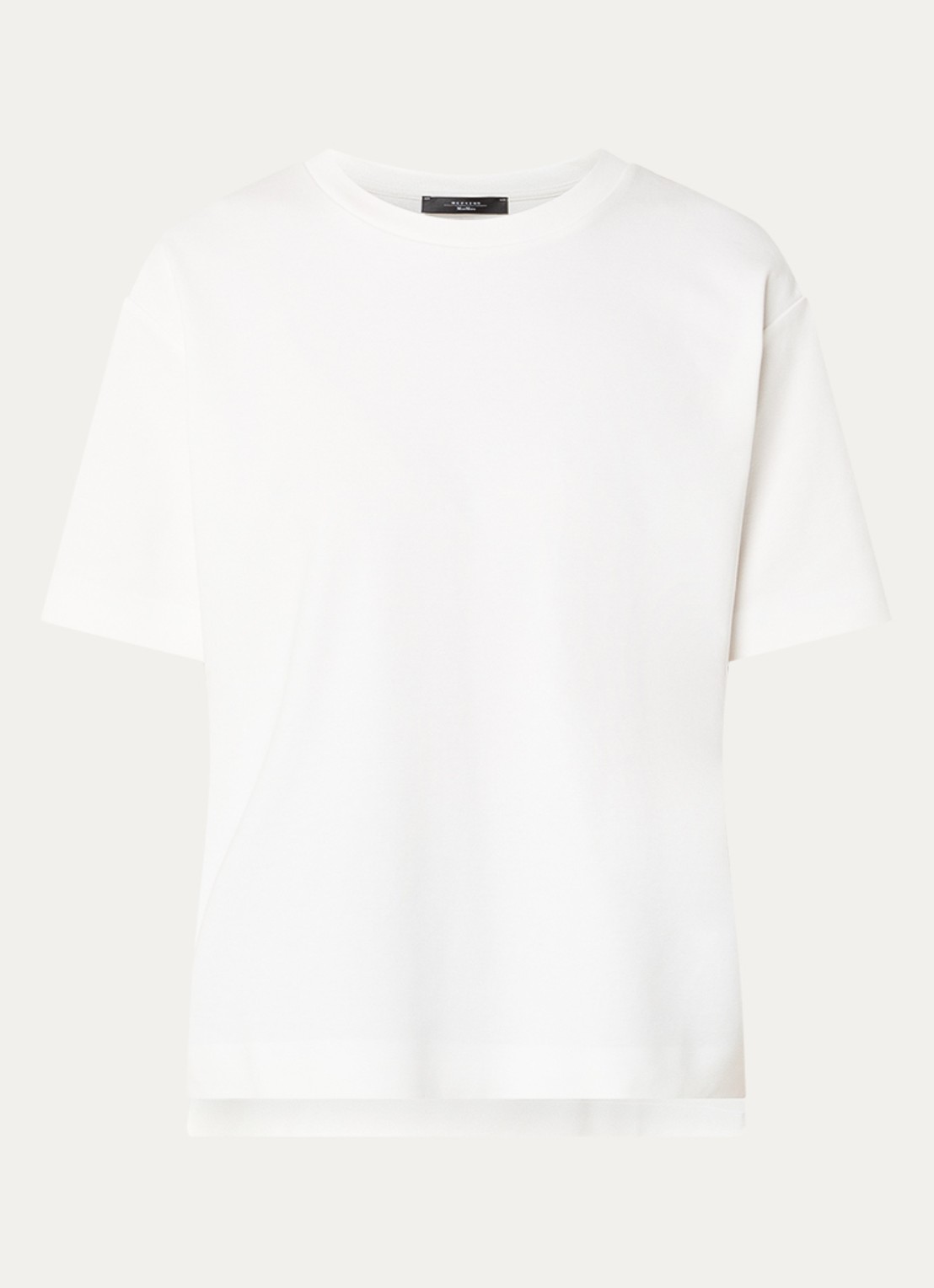 MaxMara Multid T-shirt met ronde hals - voorkant wit