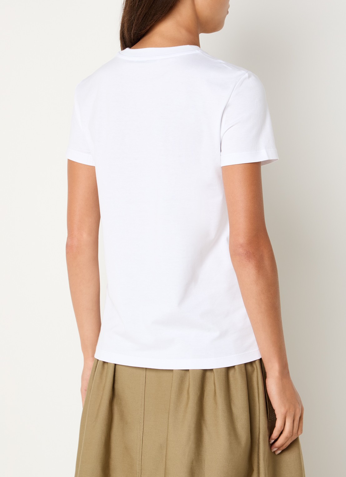 MaxMara Papaia T-shirt met logoborduring - achterkant 4 wit